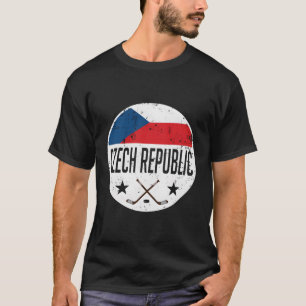 Czech Republic Ice Hockey Flag Jersey Supporter Fa T-Shirt