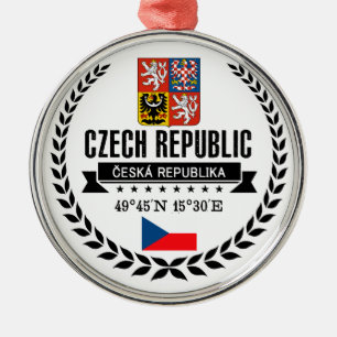 Czech Republic Metal Ornament