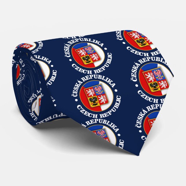 Czech Republic Neck Tie (Rolled)