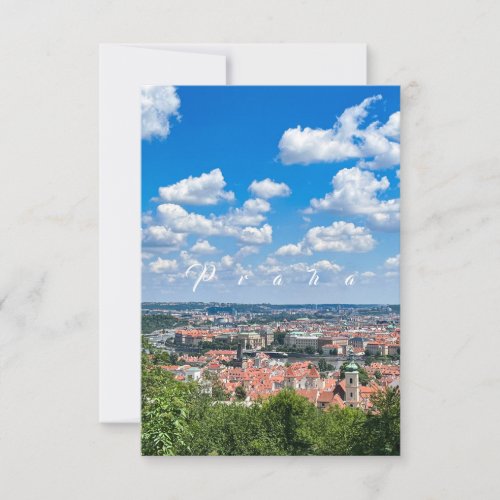 Czech Republic Prague Breathtaking view Case_Mat Thank You Card