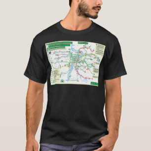Czech Republic  Prague  Praha  Metro Map  HD  T-Shirt