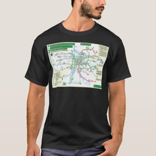 Czech Republic  Prague  Praha  Metro Map  HD  T_Shirt