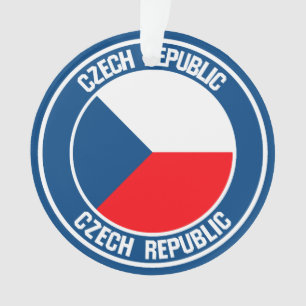 Czech Republic Round Emblem Ornament