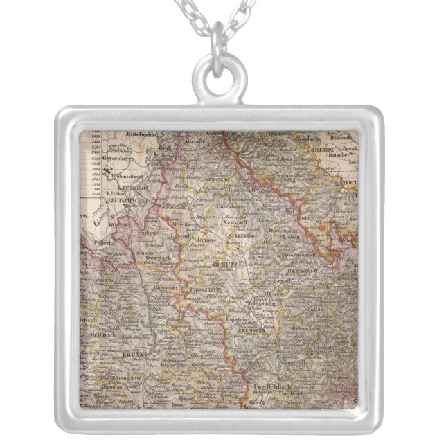 Czech Republic Silver Plated Necklace (Front)
