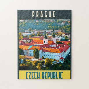 Czech Republic Tourism Poster Jigsaw Puzzle