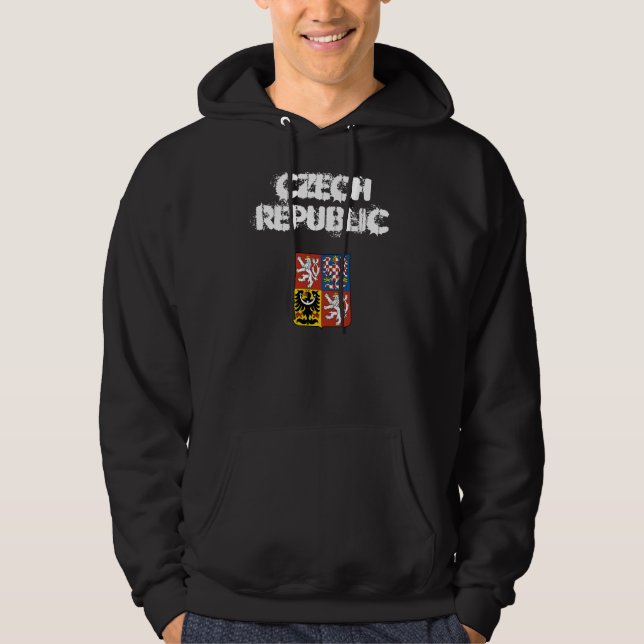 Czech Republic with coat of arms Hoodie (Front)