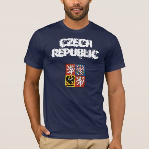 Czech Republic with coat of arms T_Shirt