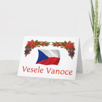 Czech Vesele Vanoce (merry Christmas) Holiday Card by worldshop at Zazzle