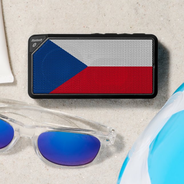 Czechia Czech Republic Flag Bluetooth Speaker (Insitu(Beach))