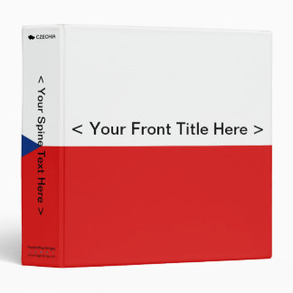 Czechia Flag Binder