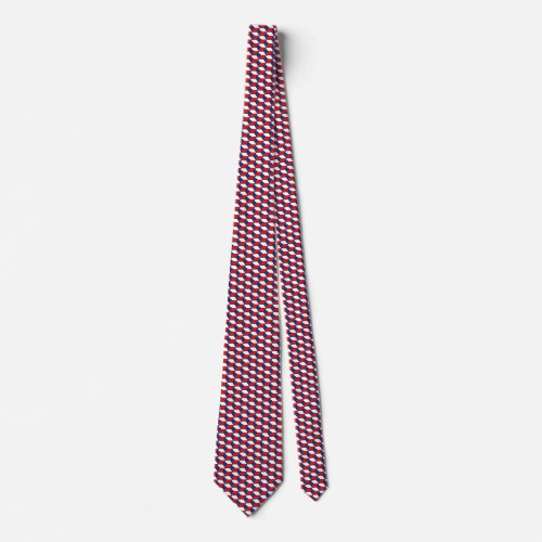 Czechia Flag Honeycomb Tie