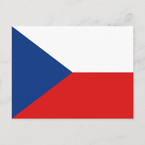 Czechia Flag Postcard
