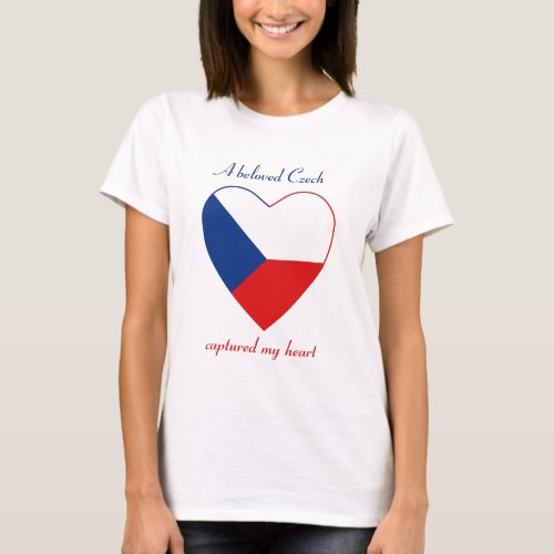 Czechia Flag Sweetheart T_Shirt