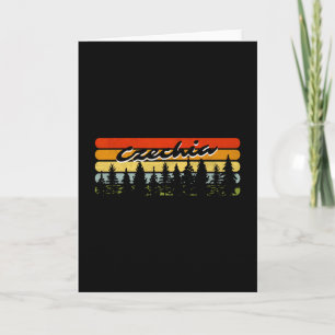 Czechia Forest Sunset Trees Cabin Vacation Souveni Card