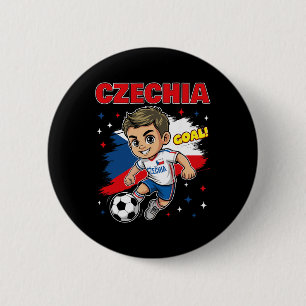 Czechia Kid Goal Cartoon Czech Republic Flag For B Button