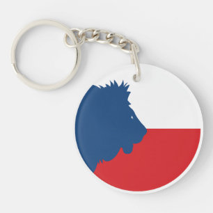 Czechia Lion Czech National Animal Flag Keychain