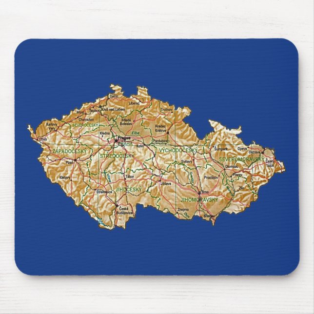 Czechia Map Mousepad (Front)