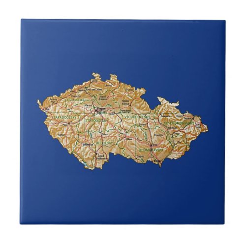 Czechia Map Tile