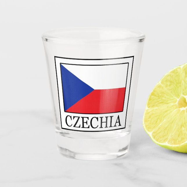 Czechia Shot Glass (Front)