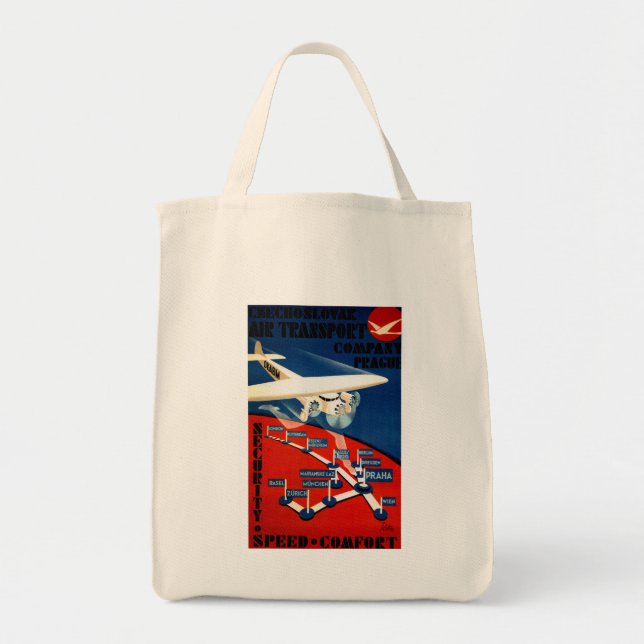 Czechoslovak Air Transport Tote Bag (Front)