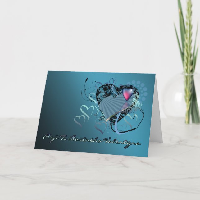 Czechoslovakian valentine's day greeting card - He (Front)