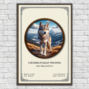 Czechoslovakian Wolfdog Zoology Series Poster