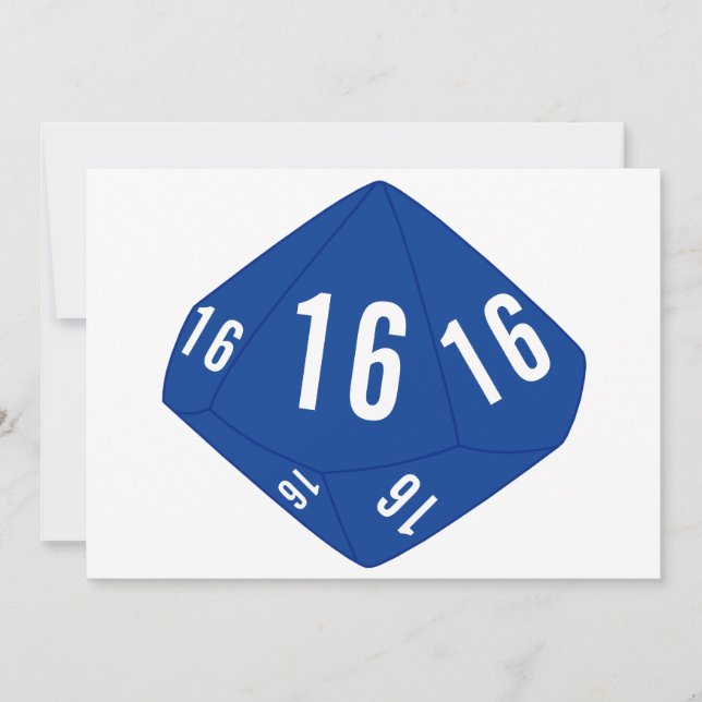 D10 Table Number Card (Dark Blue Outline) (Front)