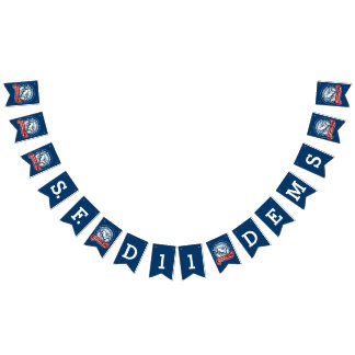 D11 Democratic Club Bunting Flags