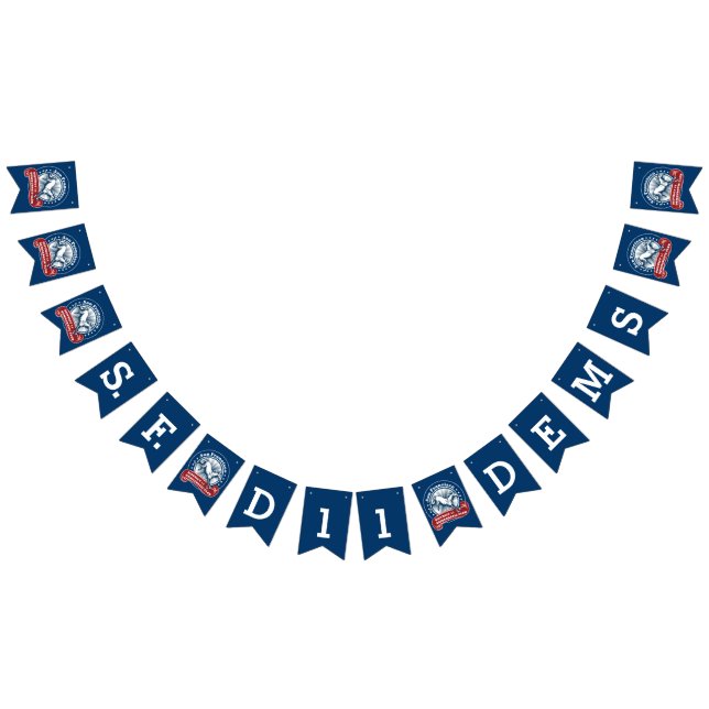 D11 Democratic Club Bunting Flags (All)