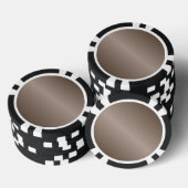D1 Bi-Linear Gradient - Dark Brown and Light Brown Poker Chips (Stack)