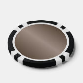 D1 Bi-Linear Gradient - Dark Brown and Light Brown Poker Chips (Single)