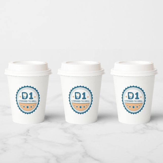 D1 to DDS  Dental Student Tote Bag Paper Cups (Multi)