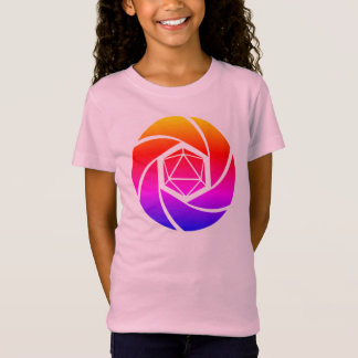 D20 Aperture Rainbow Girls T-Shirt