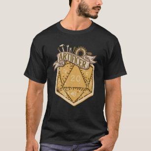 D20 Dice Artificer Rpg Class Tabletop Roleplaying T-Shirt