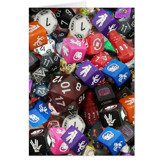 d20 dice cards (Front)