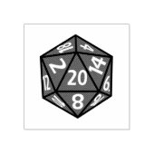 D20 Dice Rpg Icon Rubber Stamp 