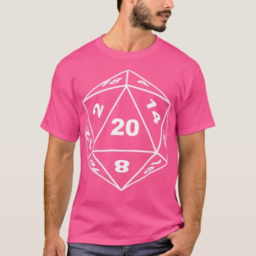 D20 Dice RPG Role Playing Board Game Gift  T_Shirt