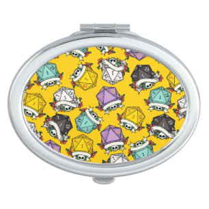 D20 Dice Set Pattern Compact Mirror