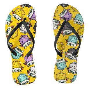 D20 Dice Set Pattern Large Gift Bag Flip Flops