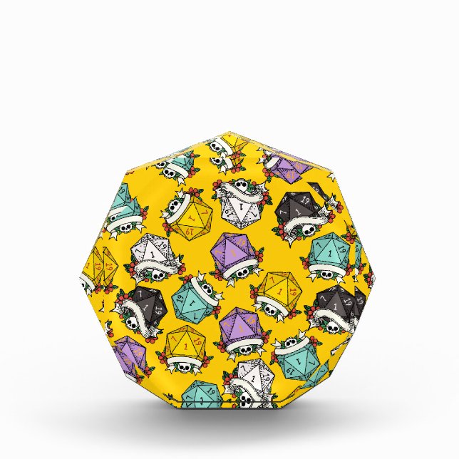 D20 Dice Set Pattern Photo Block (Front)