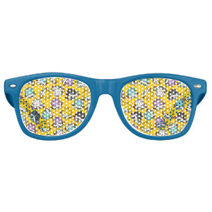 D20 Dice Set Pattern Retro Sunglasses