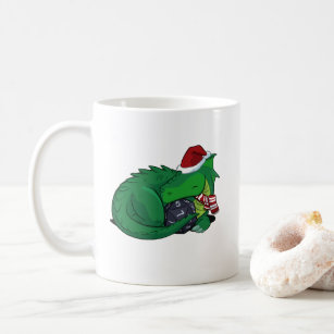 D20 Green Dragon - Holiday Edition Coffee Mug
