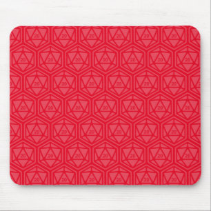 D20 Pattern Custom Background Color Mousepad