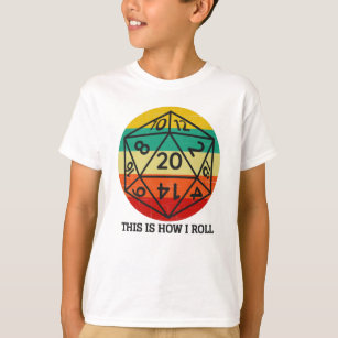 D20 This is How I roll retro dice T-Shirt