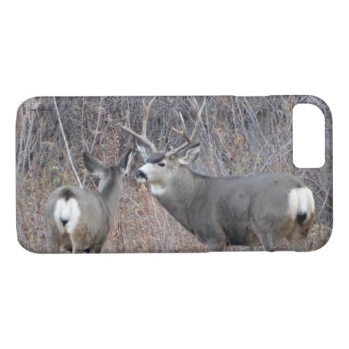 D29 Mule Deer Buck and Doe iPhone 87 Case