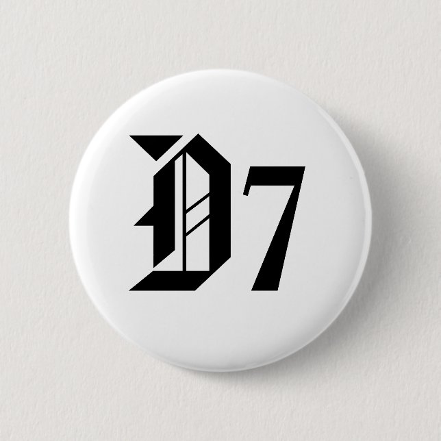 D7 PINBACK BUTTON (Front)