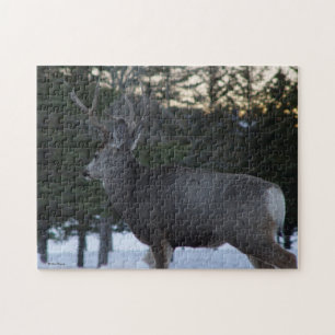 D8 Mule Deer Buck Jigsaw Puzzle