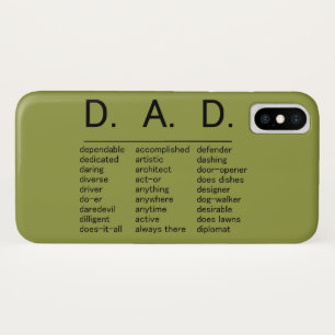 D.A.D. Father's Day iPhone X Case