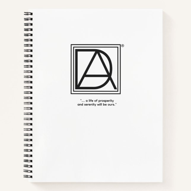 D.A. Spiral Notebook (Front)