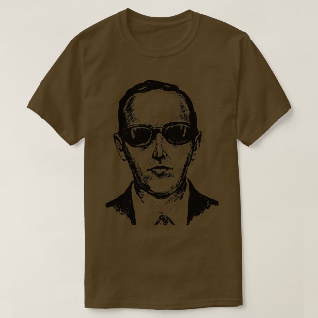 D B Cooper Mugshot T-Shirt (Design Front)